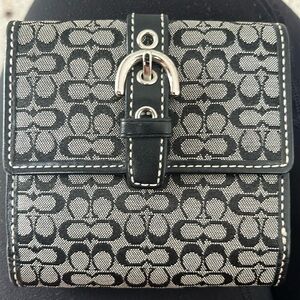 Trifold vintage coach wallet